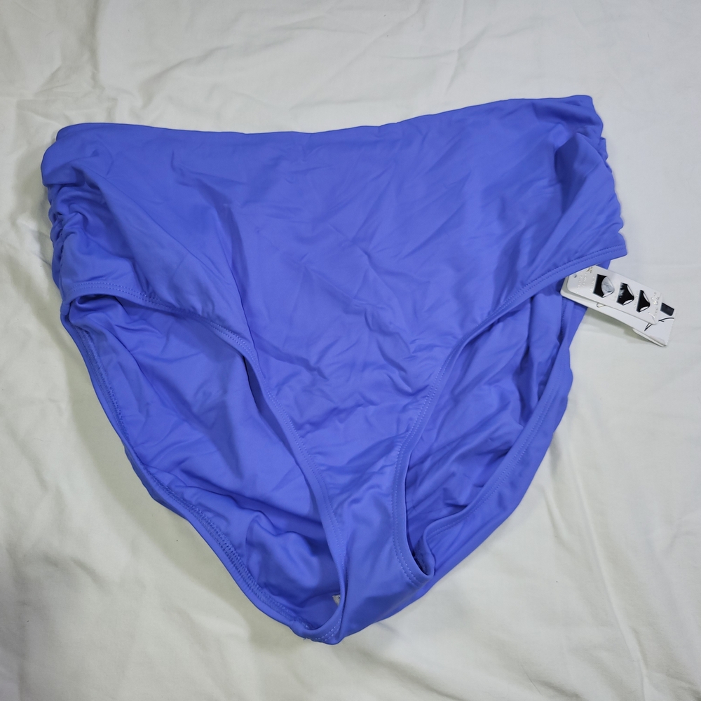 Nwt Anne Cole Vibrant Blue Swimsuit Swim Bottom Womens Plus Size 24w 24